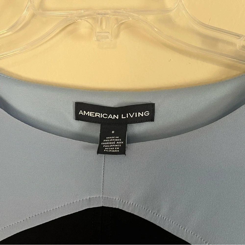 American Living Navy and Sky Blue Dress six 8 - Picture 5 of 6